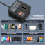 DR VAKU® VoltDrive Neo 5in1 200 Watt Car Laptop Charger Fast Charging/Car Power Inverter Portable,12V DC to 220V AC Socket Converter (1x 3Pin Plug, 2X USB, 1x 30W PD) for Laptop, Mobile & Others