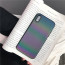 Vaku ® For Apple iPhone X / XS Rainbow Gradient Case with Glittery Glow in Sunlight & Flashlight