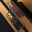 Vaku ® Xiaomi Redmi Note 12 Pro Plus Skylar Leather Pattern Gold Electroplated Soft TPU Back Cover
