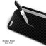 Vaku ® Apple iPhone 6 / 6S Carbon Fiber Finish Gel Grip Cover + Heat Air Holes Defender Case Back Cover