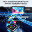 Vaku Luxos® AUTOGLIDE Wireless Apple CarPlay & Android Auto Adapter Video Streaming YouTube, Netflix, GPS Navigation, Backup Camera & TF Card Playback for All Cars