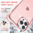 Vaku Luxos ® 2In1 Combo Apple iPhone 13 Pro Star Struck Series Transparent Protective Hard Back Cover with 3D Tempered Glass