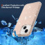 Vaku Luxos ® Apple iPhone 13 Star Struck Series Transparent Protective Hard Back Cover [ Only Back Cover ]