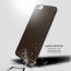 Vaku ® Apple iPhone 6 / 6S Carbon Fiber Finish Gel Grip Cover + Heat Air Holes Defender Case Back Cover