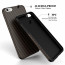 Vaku ® Apple iPhone 6 / 6S Carbon Fiber Finish Gel Grip Cover + Heat Air Holes Defender Case Back Cover