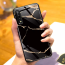 VAKU ® Samsung Galaxy A7 (2018) Sefa Stone Series with Marble and 9H hardness tempered Glass Back Cover