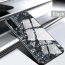 VAKU ® Samsung Galaxy A7 2018 Glossy Marble with 9H hardness tempered glass overlay Back Cover
