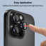 Vaku ® Apple iPhone 16 Pro Metal Camera Lens Protector Anti Scratch HD Clear Case Friendly Tempered Glass Camera Cover