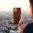 Vaku ® Samsung Galaxy M53 5G Luxemberg Series Leather Stitched Gold Electroplated Soft TPU Back Cover