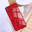 VAKU ® Samsung Galaxy A50 Glossy Marble with 9H hardness tempered glass overlay Back Cover