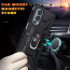 Vaku ® OnePlus Nord 2 Knight Armor Ring Shock Proof Cover with Inbuilt Kickstand