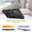 Vaku ® OnePlus Nord 2 Knight Armor Ring Shock Proof Cover with Inbuilt Kickstand