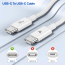 DR VAKU ® 100W Type-C to Type-C Braided Cable 2M Fast Charging & High-Speed Data Transfer for iPhone, MacBook, iPad, Samsung, Laptop, Monitor & Other USB-C Devices
