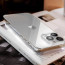 Vaku Luxos ® 2In1 Combo Apple iPhone 14 Pro Glassy Clear TPU Shockproof  Cover with 3D Tempered Glass
