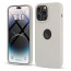 Vaku Luxos ® 2In1 Combo Apple iPhone 14 Pro Liquid Silicone Logo-Cut Soft Anti-Scratch Back Cover with 3D Tempered Glass