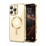 Vaku ® Apple iPhone 16 Pro Max Luxury Electroplated Magnetic Magsafe Camera Protection TPU Back Cover Case