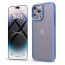 Vaku Luxos ® 2In1 Combo Apple iPhone 14 Pro Translucent Armor Slim Protective Metal Camera Back Cover with 3D Tempered Glass