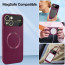 Vaku ® Apple iPhone 15 Premium Polarized Leather Texture Full Lens Protection Silicon Back Cover Case