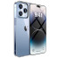Vaku Luxos ® 2In1 Combo Apple iPhone 14 Pro Glassy Clear TPU Shockproof  Cover with 3D Tempered Glass