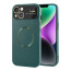 Vaku ® Apple iPhone 14 Premium Polarized Leather Texture Full Lens Protection Silicon Back Cover Case