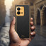Vaku ® Vivo V25 Luxemberg Series Leather Stitched Gold Electroplated Soft TPU Back Cover