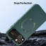 Vaku ® Apple iPhone 15 Plus Premium Polarized Leather Texture Full Lens Protection Silicon Back Cover Case