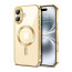 Vaku ® Apple iPhone 16 Plus Luxury Electroplated Magnetic Magsafe Camera Protection TPU Back Cover Case