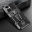 Vaku ® Oppo Reno10 5G Vanguard Military Grade Armor Case with Metal Belt Clip Kickstand Back Cover