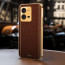 Vaku ® Vivo V25 Luxemberg Series Leather Stitched Gold Electroplated Soft TPU Back Cover