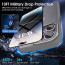 Vaku Luxos ® 2In1 Combo Apple iPhone 14 Pro Translucent Armor Slim Protective Metal Camera Back Cover with 3D Tempered Glass