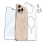 Vaku ® 3in1 Value Combo Pack Glassy Magpro Clear Silicone Back Cover Case + 3D Tempered Glass + Camera Lens Protector Screen Guard for iPhone 16 / 16 Plus / 16 Pro / 16 Pro Max