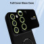 Vaku ® Samsung Galaxy S21 FE Silicon Polarized Texture Full Lens Protection Lens Protection Back Cover Case