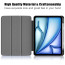Vaku ® OPTINEX Apple iPad Air 13 inch (M2) Back Flip Stand Cover 360 Degree with Pencil Holder Transparent Back Powerful Magnetic Attachment Slim Trifold Stand Case