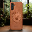 Vaku ® Samsung Galaxy A15 5G Lion Embossed Luxury Designer Leather Protective Back Cover Case