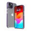 Vaku Luxos ® Apple iPhone 14 Vortex Gel Cushion Slim Fit Shockproof Crystal Clear Camera Metal Ring Back Cover