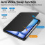 Vaku ® FLARE Apple iPad Air 11 inch (M2) Back Flip Stand Cover 360 Degree with Pencil Holder Powerful Magnetic Attachment Slim Trifold Stand Case