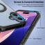 Vaku Luxos ® Apple iPhone 16 Plus Solace MagPro with Magnetic Alloy Ring Metal Kickstand Scratch Resistant Certified Mag-Safe Protection Cover
