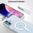 Vaku Luxos ® Apple iPhone 16 Glassy Certified Mag-Safe Clear TPU Shockproof Scratch Resistant, Slim, Thin, Military-Grade Protection Back Cover