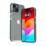 Vaku Luxos ® Apple iPhone 14 Vortex Gel Cushion Slim Fit Shockproof Crystal Clear Camera Metal Ring Back Cover