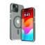 Vaku Luxos ® Apple iPhone 14 Vortex Magpro Gel Cushion Slim Fit Shockproof Crystal Clear Camera Metal Ring Certified Mag-Safe Back Cover
