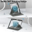 Vaku ® FLARE Apple iPad Air 13 inch (M2) Back Flip Stand Cover 360 Degree with Pencil Holder Powerful Magnetic Attachment Slim Trifold Stand Case