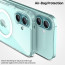 Vaku Luxos ® 2In1 Combo Apple iPhone 16 Plus Glassy MagPro Clear TPU Shockproof Scratch Resistant Case Back Cover with 3D Tempered Glass