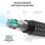 Vaku Luxos® SNAPPY Magnetic Auto-Fold Original iPhone Charger Cable Type C to Lightning Connector Fast Charging (mfi-certified), Nylon Braided for iPhone 14/ iPhone 13/ iPhone 12/ iPhone 11 & ios