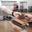 Vaku Luxos ® 2In1 Combo Apple iPhone 15 Pro Glassy MagPro Clear Shockproof Back Cover with Magnetic Magsafe Wallet Holder