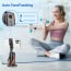 Vaku Luxos ® Orbit Flow 360° AI Auto Face Tracking Rotating Gimbal Stand with Gesture Control & Motion Follow