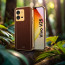 Vaku ® Vivo V25 Luxemberg Series Leather Stitched Gold Electroplated Soft TPU Back Cover