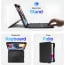 Vaku Luxos ® NORVIK Magnetic Bluetooth Keyboard Case For iPad 11th inch (A16)/10.9 10th Generation With Flip Cover 360° Protection Backlit Keys & Touchpad Pencil Holder Floating Cantilever Stand