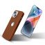 Vaku Luxos ® 2In1 Combo Apple iPhone 14 Plus Lexza Premium Leather Logocut Hybrid Case Back Cover with 3D Tempered Glass