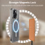 Vaku Luxos ® 2In1 Combo Apple iPhone 15 Pro Glassy MagPro Clear Shockproof Back Cover with Magnetic Magsafe Wallet Holder