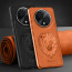 Vaku ® Oppo F27 Pro Plus 5G Lion Embossed Luxury Designer Leather Protective Back Cover Case